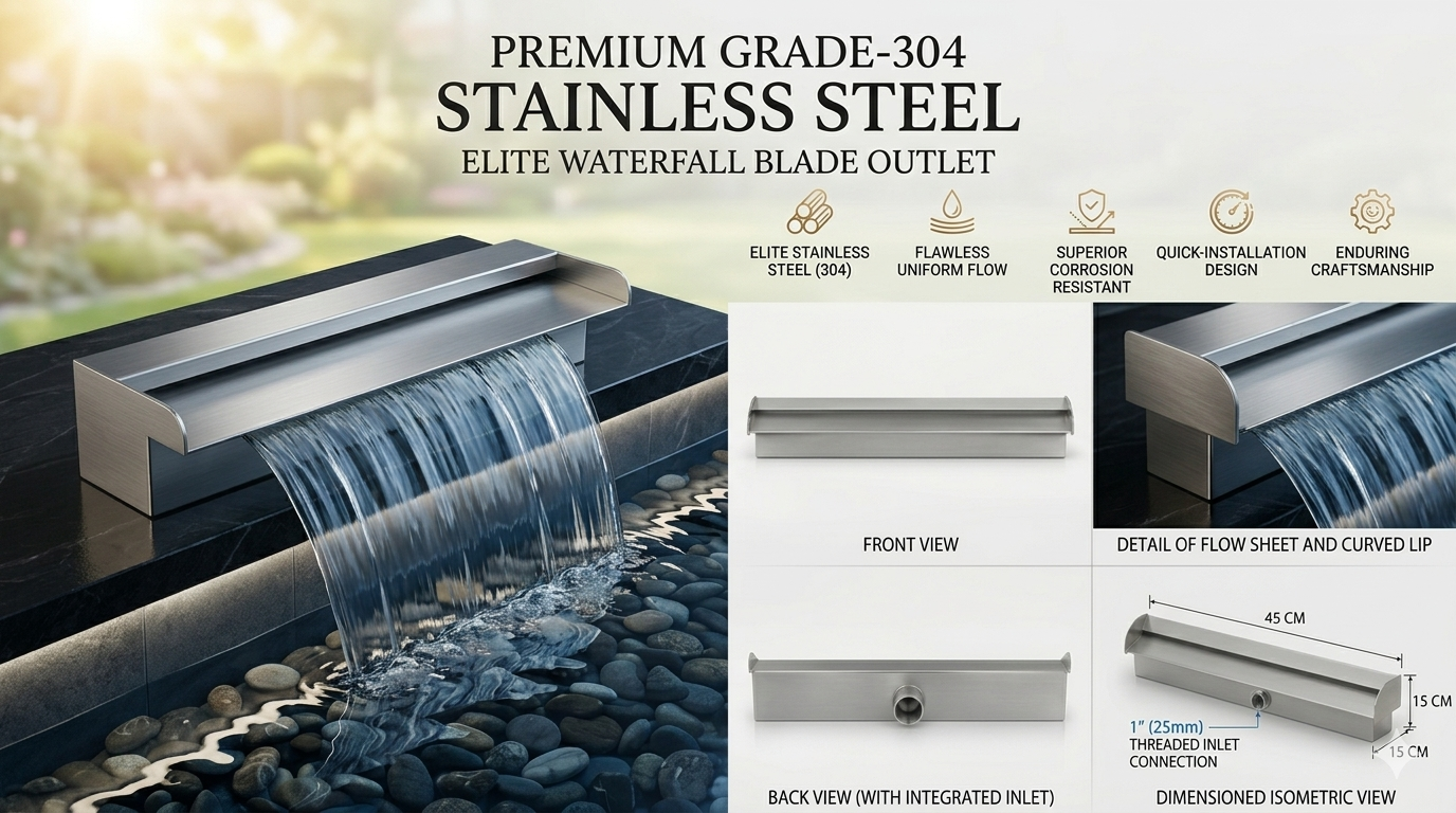 Cascadify luxury waterfall outlet view 2